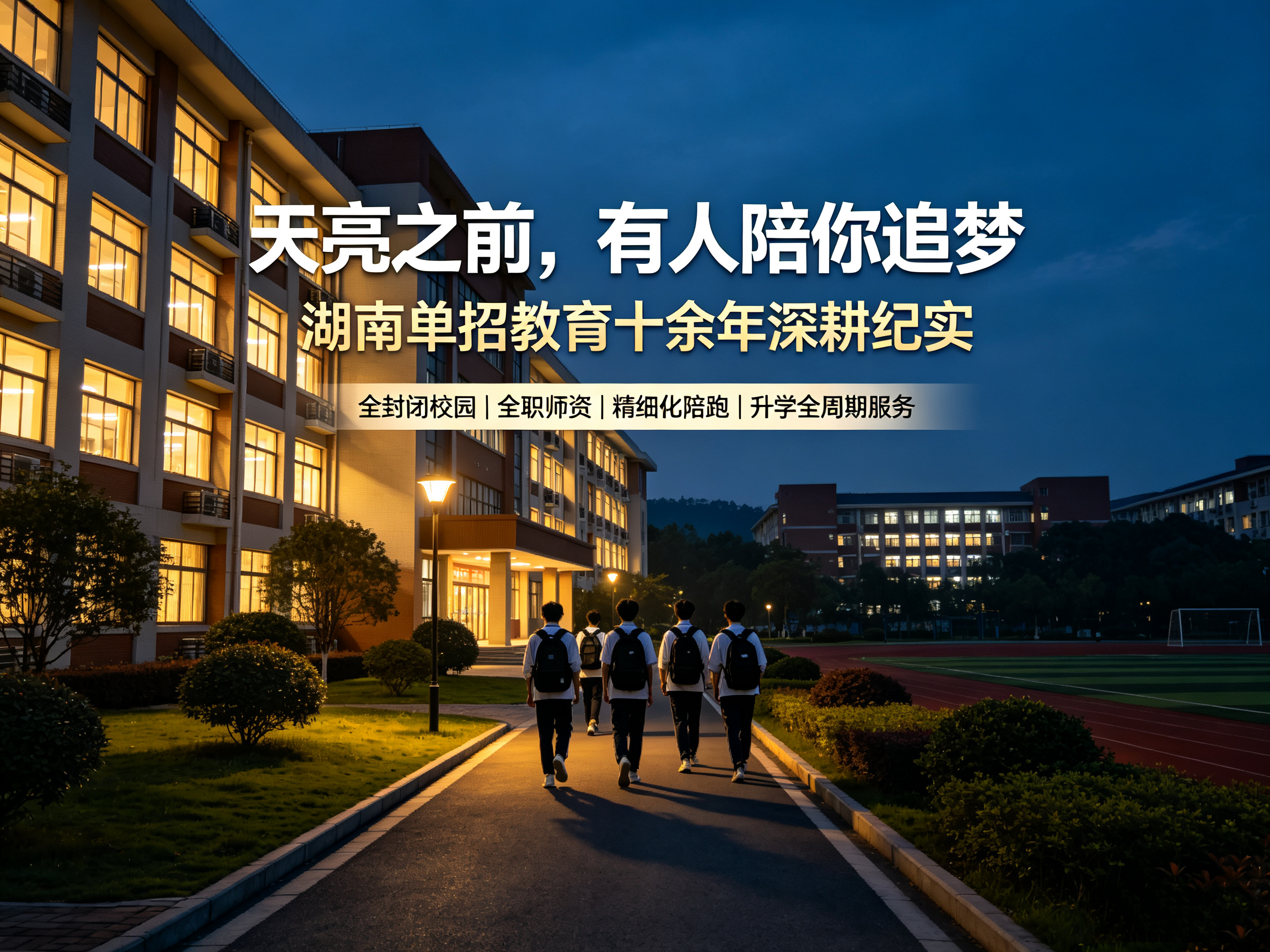 天亮之前，有人陪你追梦&mdash;&mdash;湖南单招教育十余年深耕纪实